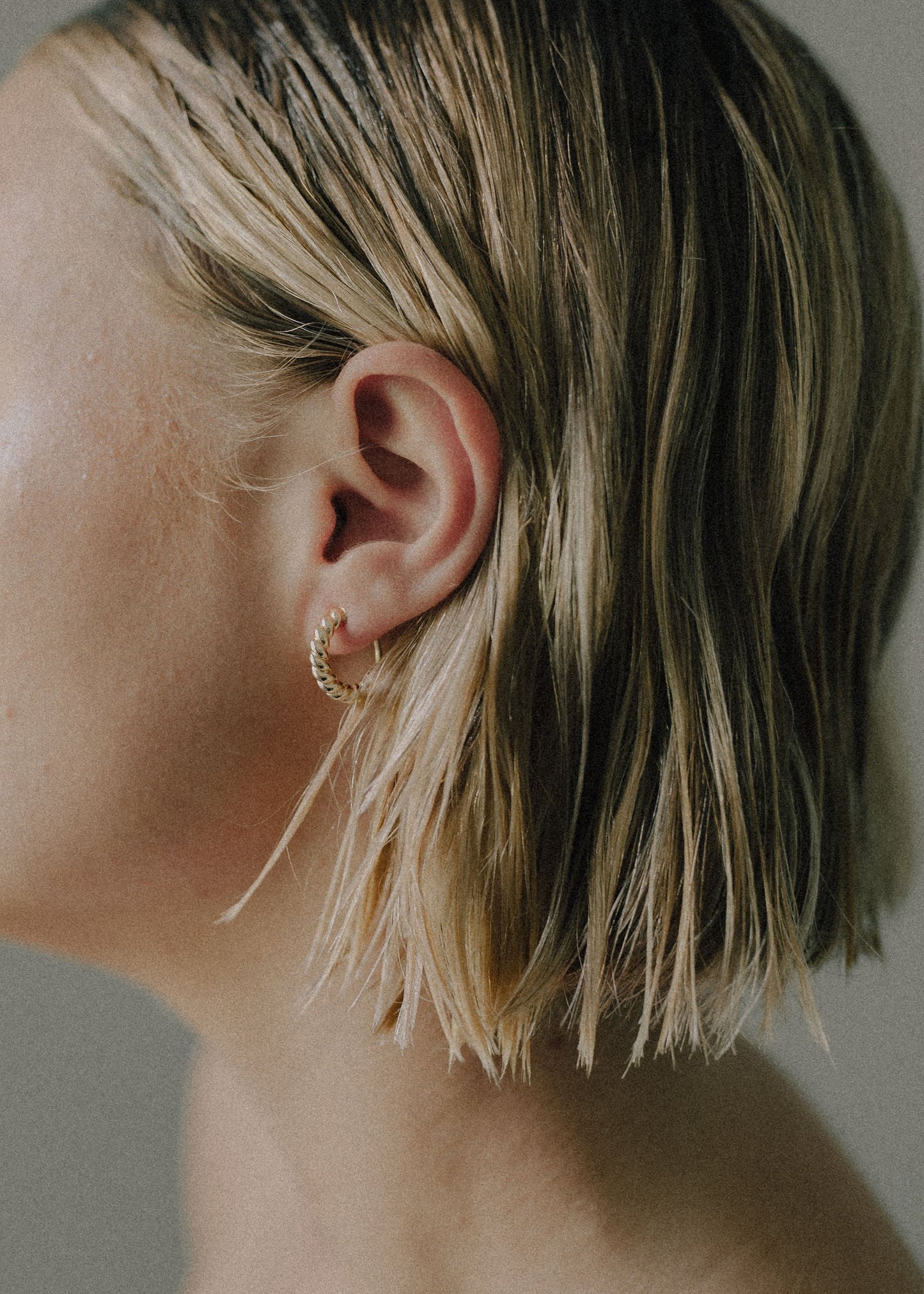 Mae Clip On Hoops - Yellow Gold